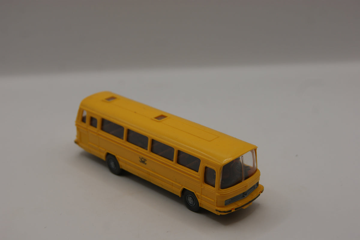 Wiking 710 Mercedes-Benz O 302 Postbus Deutsche Bundespost gelb H0 1:87 mit Box