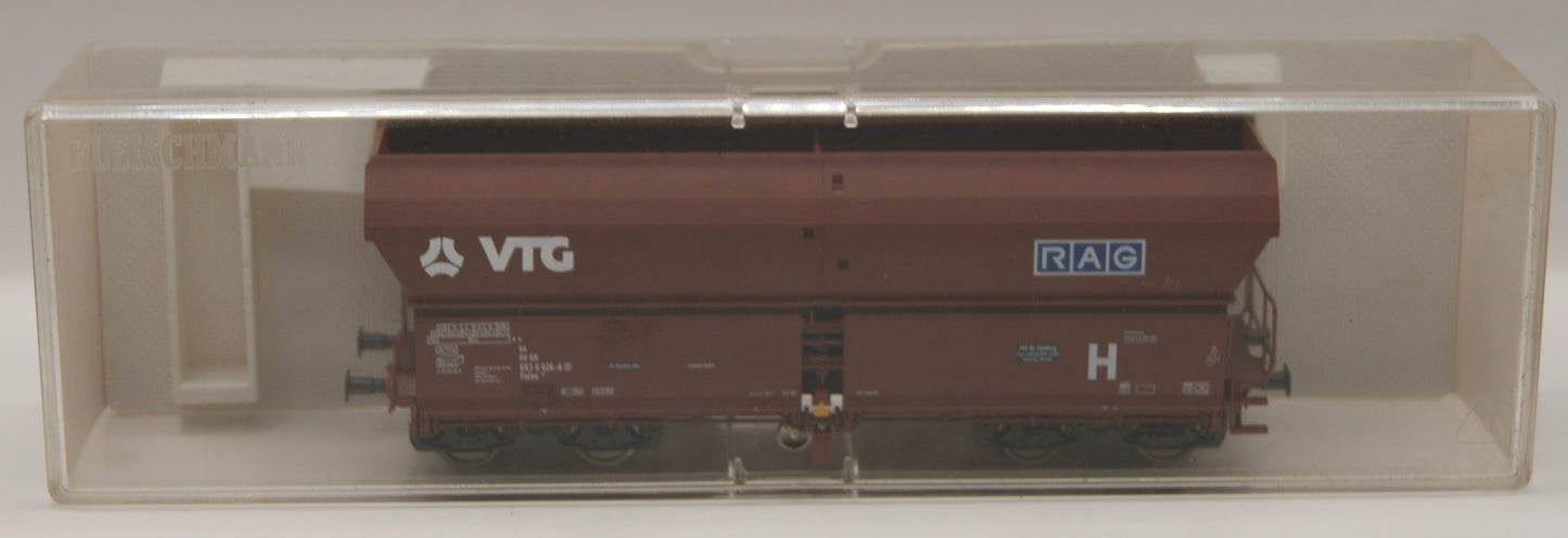Fleischmann 875521 H0 Selbstentladewagen Falns 183 VTG / RAG braun mit OVP