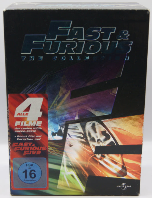 Fast & Furious – The Collection – Filme 1–4 + Bonus-DVD – 5 DVDs – Universal – FSK 16