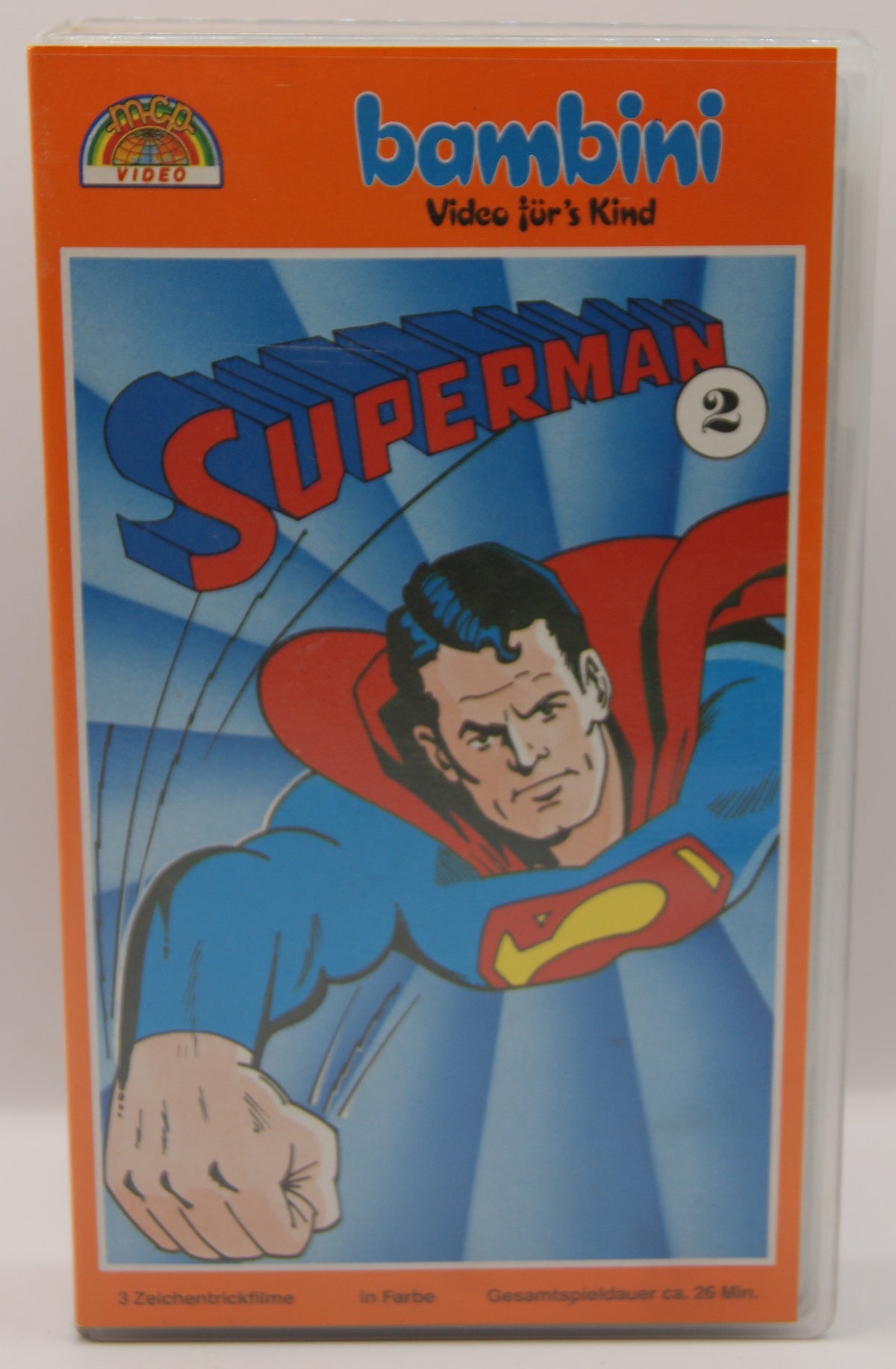 Superman 2 – Bambini Video für’s Kind – VHS Videokassette – MCP Video Best.-Nr. 9052 – Vintage Zeichentrick
