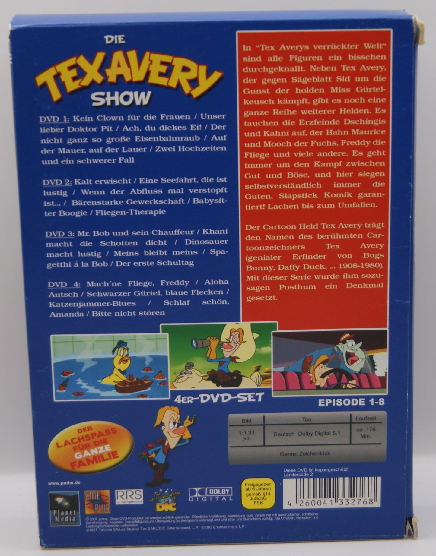 Die Tex Avery Show Komplett Sammelbox 1 2 3 – 12 DVDs – Deutsch – Box 3 NEU OVP