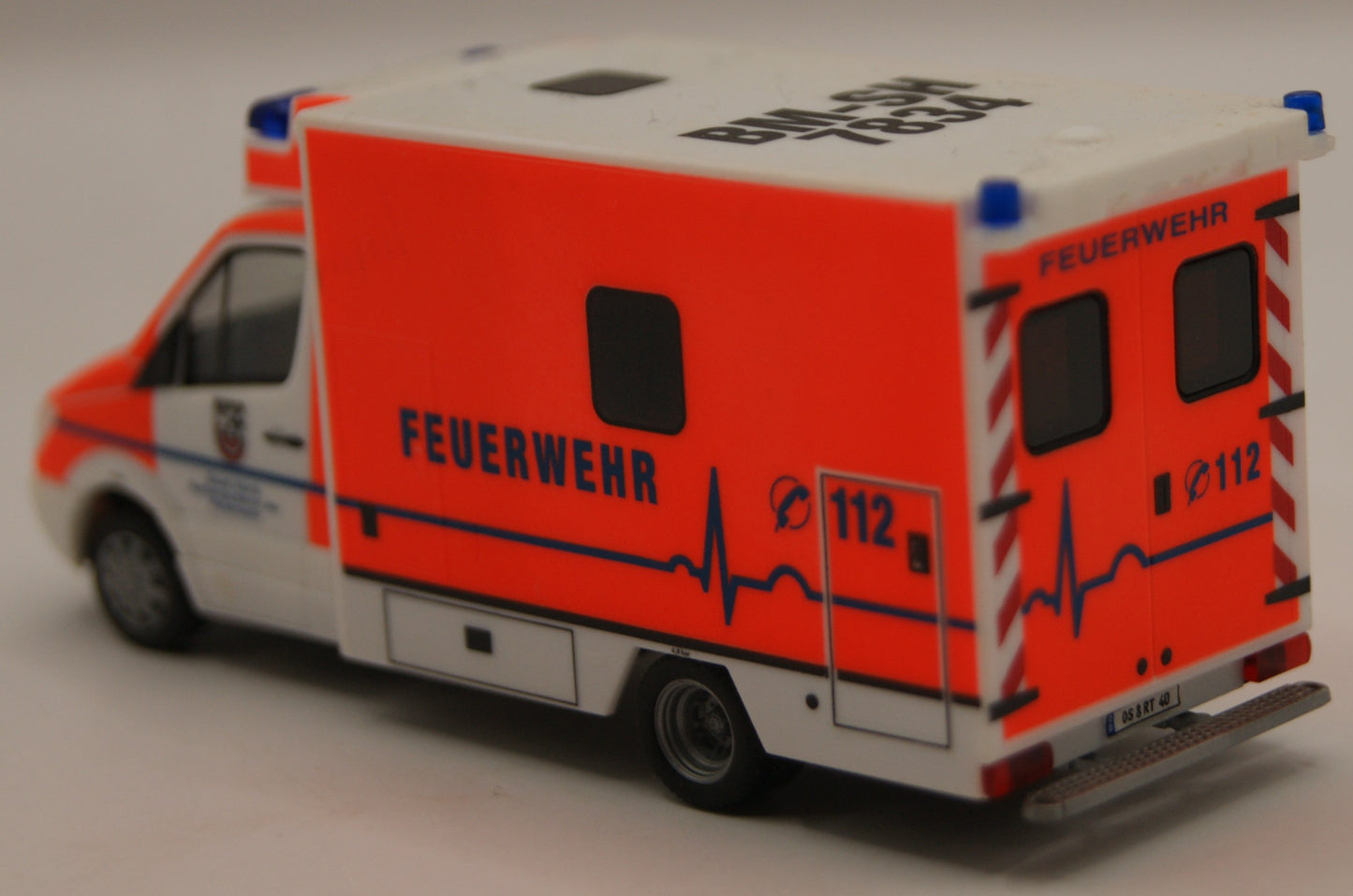 Herpa 091657 Mercedes-Benz Sprinter Fahrtec RTW Feuerwehr Hürth 1:87 H0