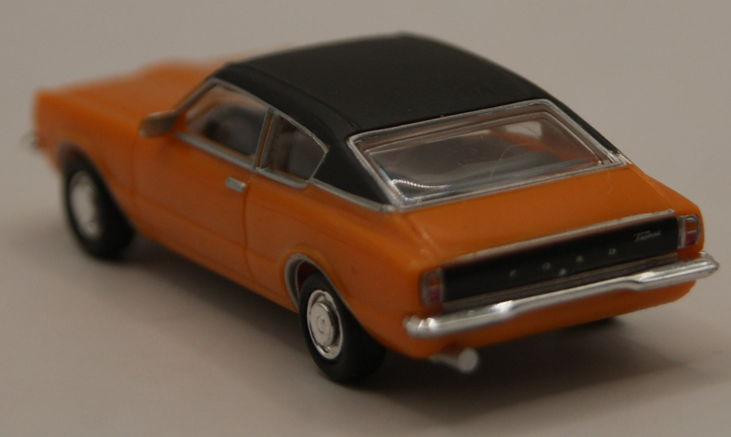 Herpa 023399 Ford Taunus 1600 Coupé orange/schwarz Oldtimer H0 1:87