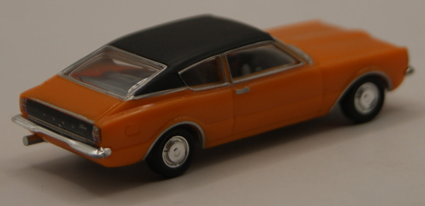 Herpa 023399 Ford Taunus 1600 Coupé orange/schwarz Oldtimer H0 1:87
