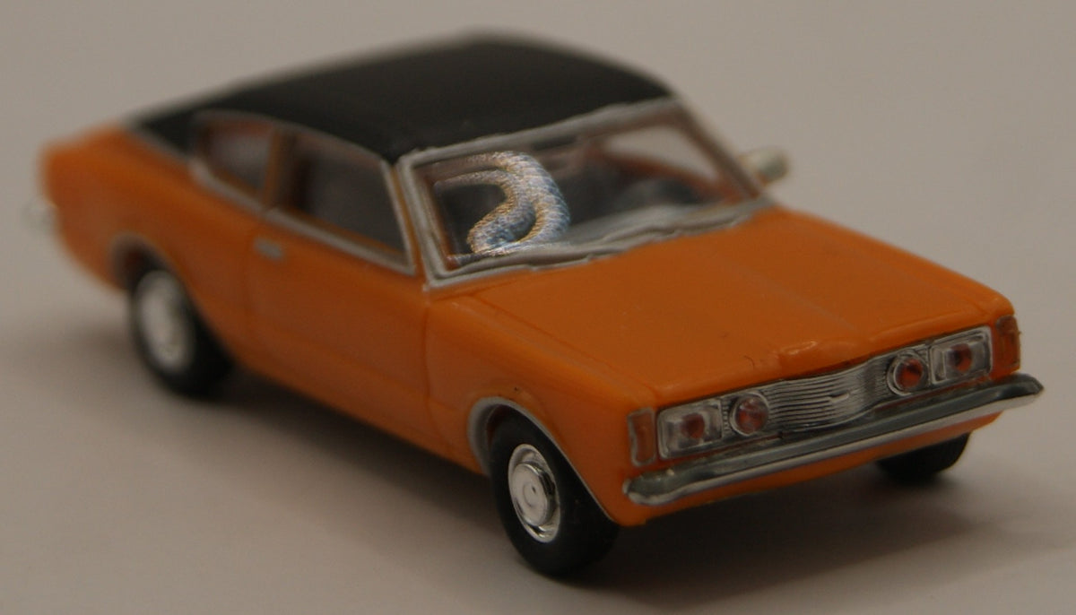 Herpa 023399 Ford Taunus 1600 Coupé orange/schwarz Oldtimer H0 1:87