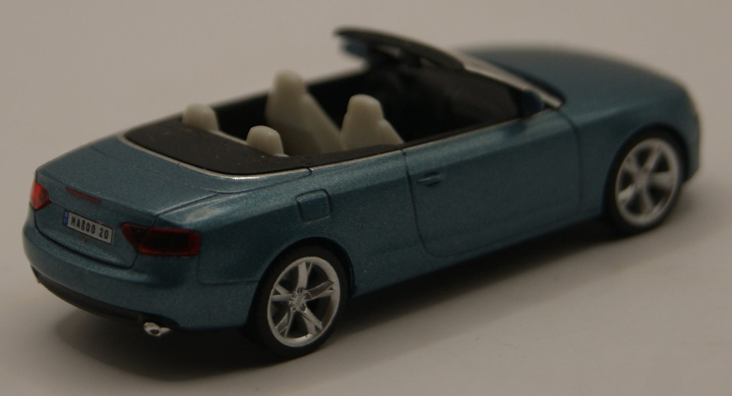 Herpa 034173 Audi A5 Cabrio topasblau perleffekt metallic H0 1:87