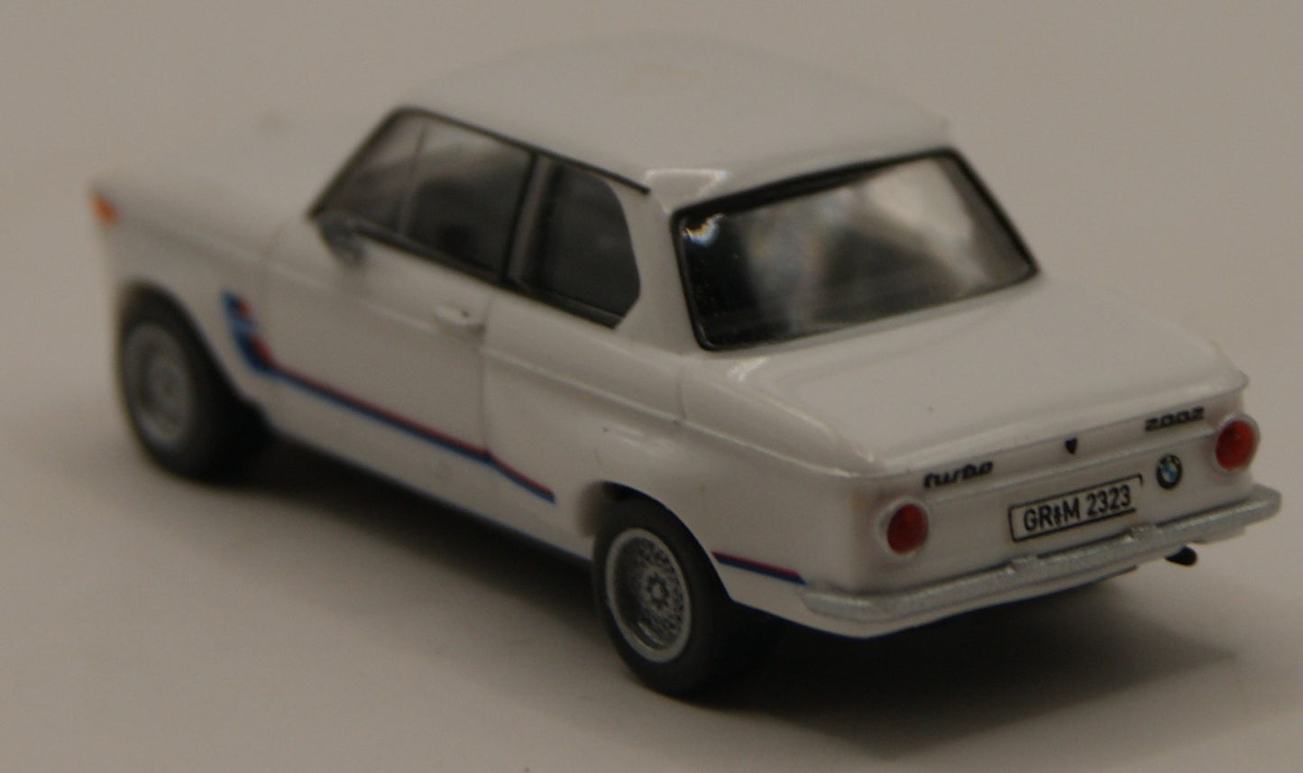 Wiking 018308 BMW 2002 Turbo weiß Motorsport-Dekor Oldtimer H0 1:87
