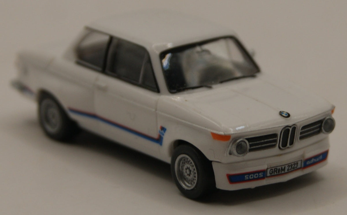 Wiking 018308 BMW 2002 Turbo weiß Motorsport-Dekor Oldtimer H0 1:87