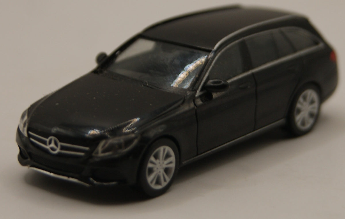 Herpa Mercedes-Benz C-Klasse T-Modell S212 schwarz metallic Kombi H0 1:87