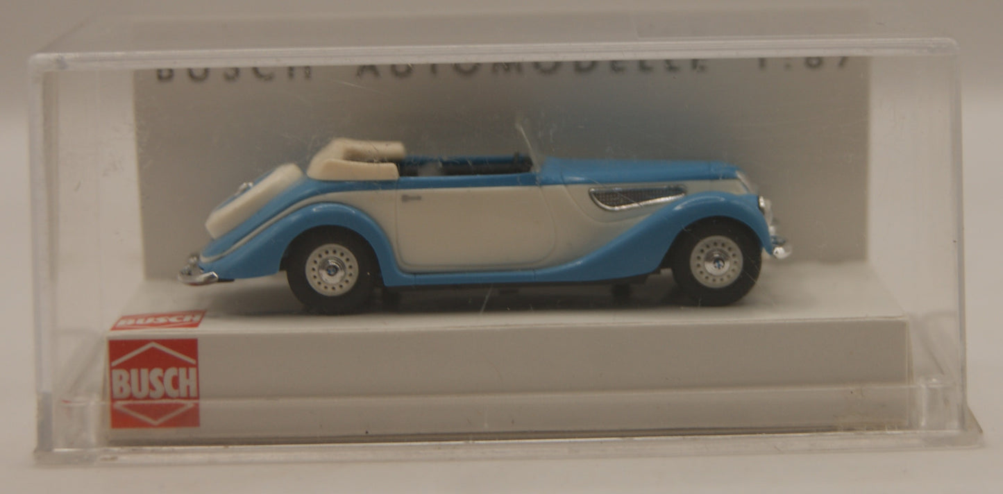 Busch 40201 BMW 327 Cabriolet 1938 Blau/Weiß 1:87 H0 OVP