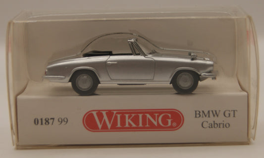 Wiking 0187 99 BMW 1600 GT Cabrio Silber 1:87 H0 OVP