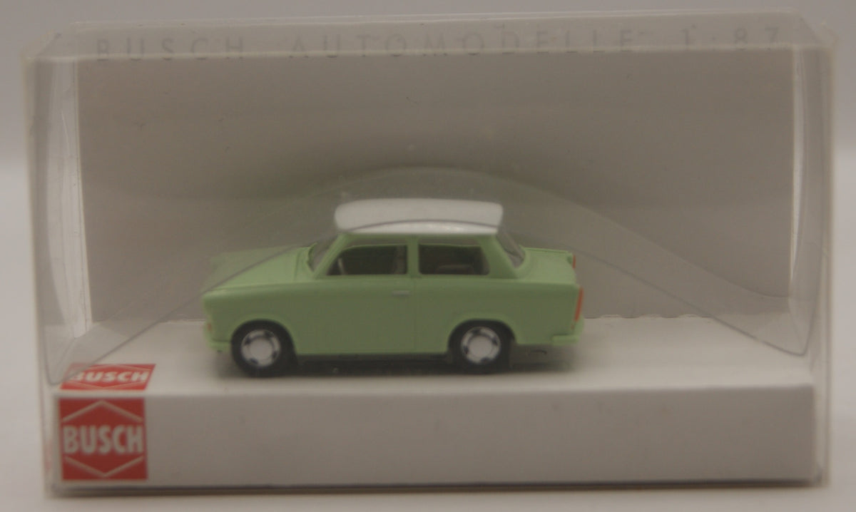 Busch 53106 Trabant P601 Limousine Pastellgrün Weißes Dach H0 1:87 OVP