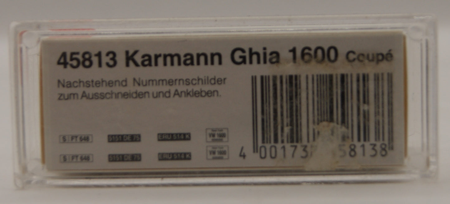Busch 45813 VW Karmann Ghia 1600 Coupé Cremeweiß H0 1:87 OVP