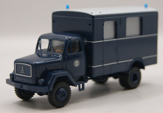 Brekina 46009 Magirus 125 Eckhauber Koffer „Polizei Berlin“ H0 1:87 OVP