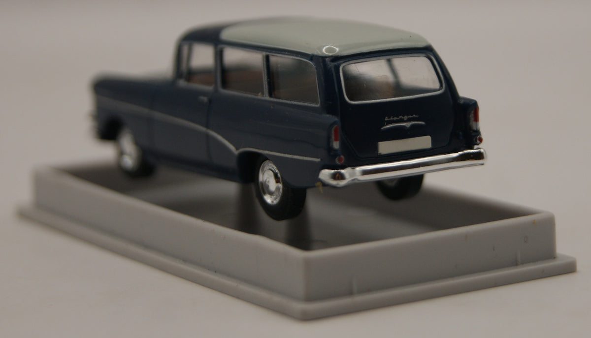 Brekina 20045 Opel Rekord P1 Caravan blau/weiß 1:87 H0 mit OVP