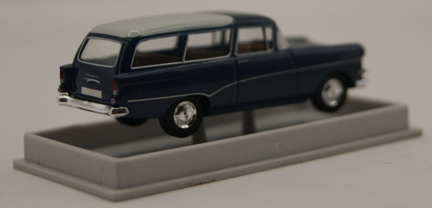 Brekina 20045 Opel Rekord P1 Caravan blau/weiß 1:87 H0 mit OVP