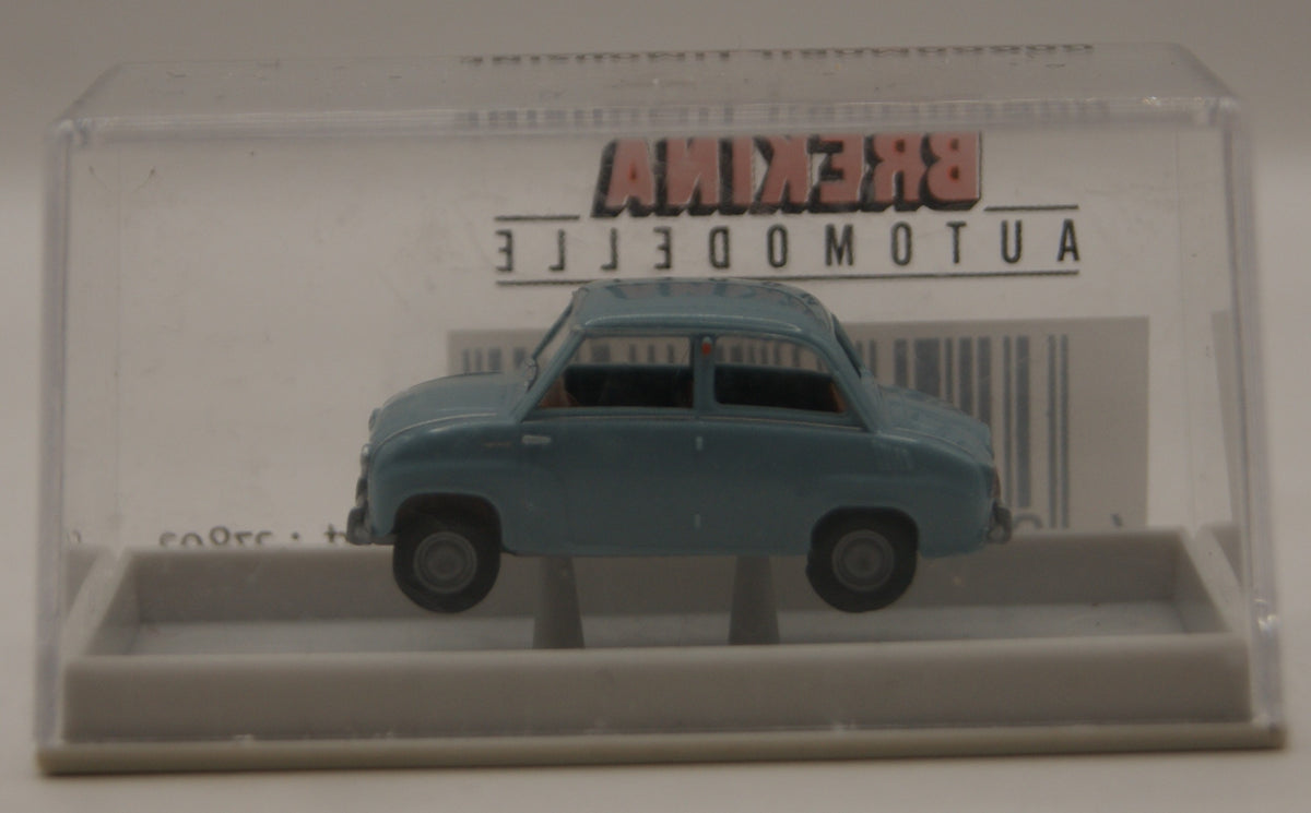Brekina 27802 Goggomobil Limousine Himmelblau / Graublau H0 1:87 OVP