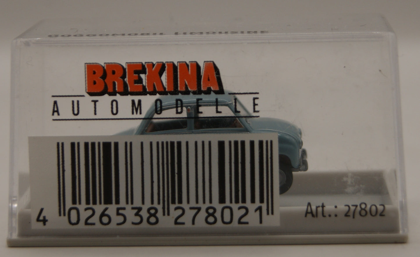 Brekina 27802 Goggomobil Limousine Himmelblau / Graublau H0 1:87 OVP