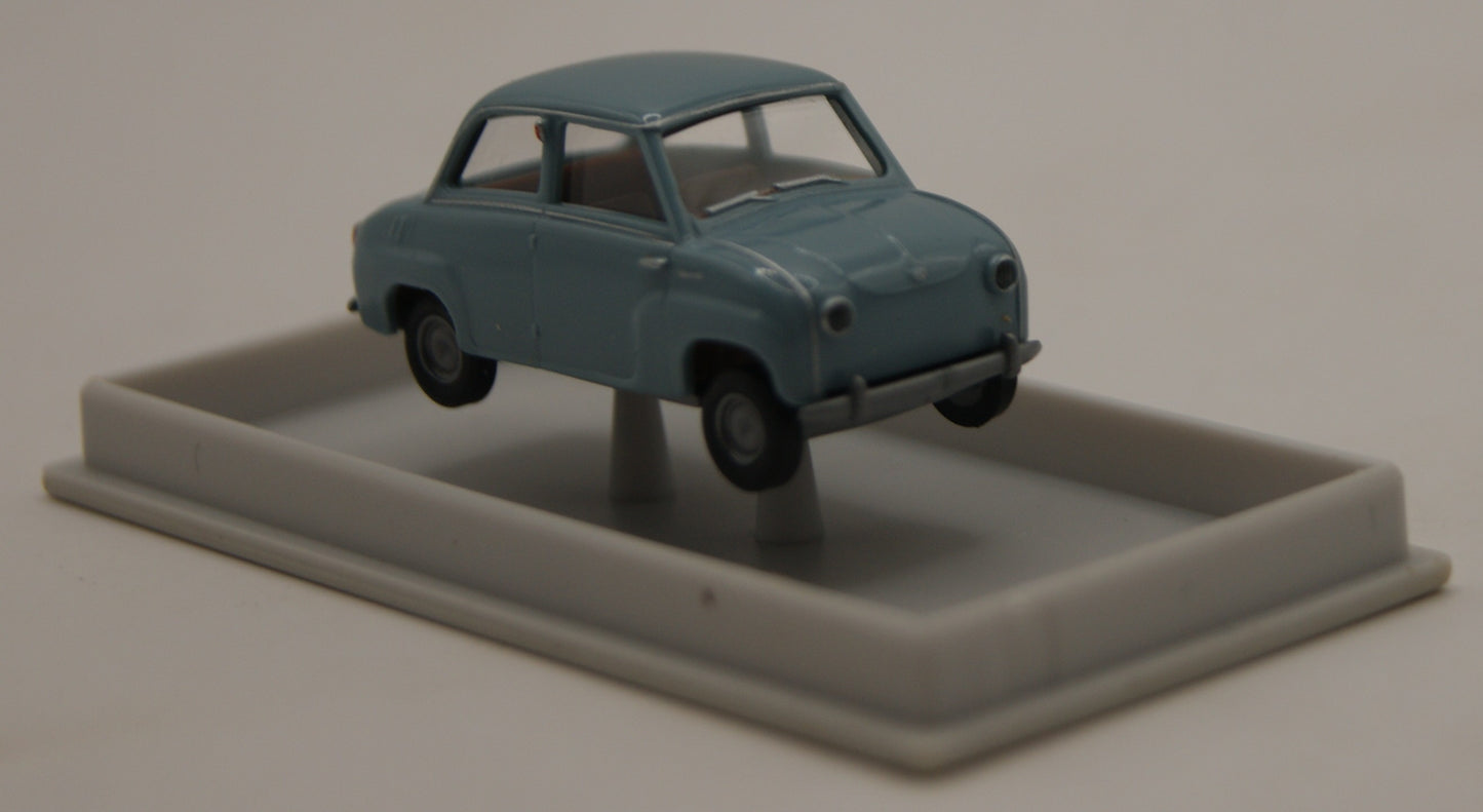 Brekina 27802 Goggomobil Limousine Himmelblau / Graublau H0 1:87 OVP