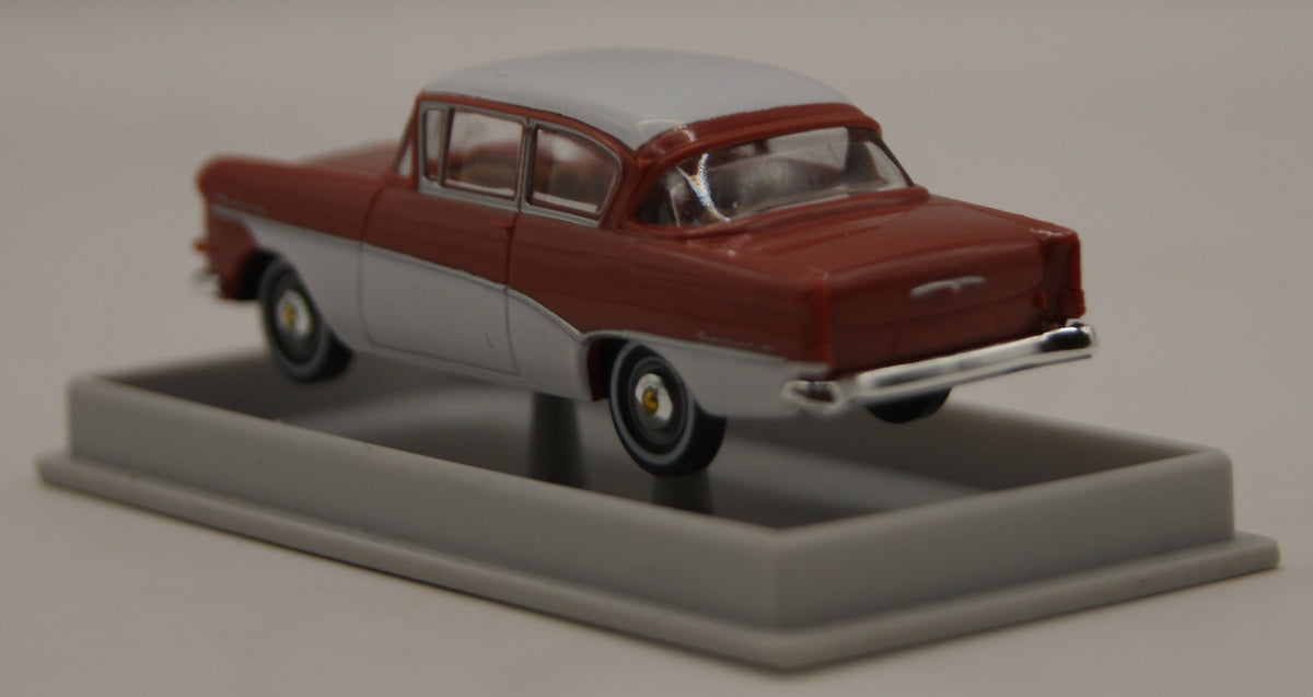 Brekina 20015 Opel Rekord P1 Limousine Braunrot/Weiß H0 1:87 OVP
