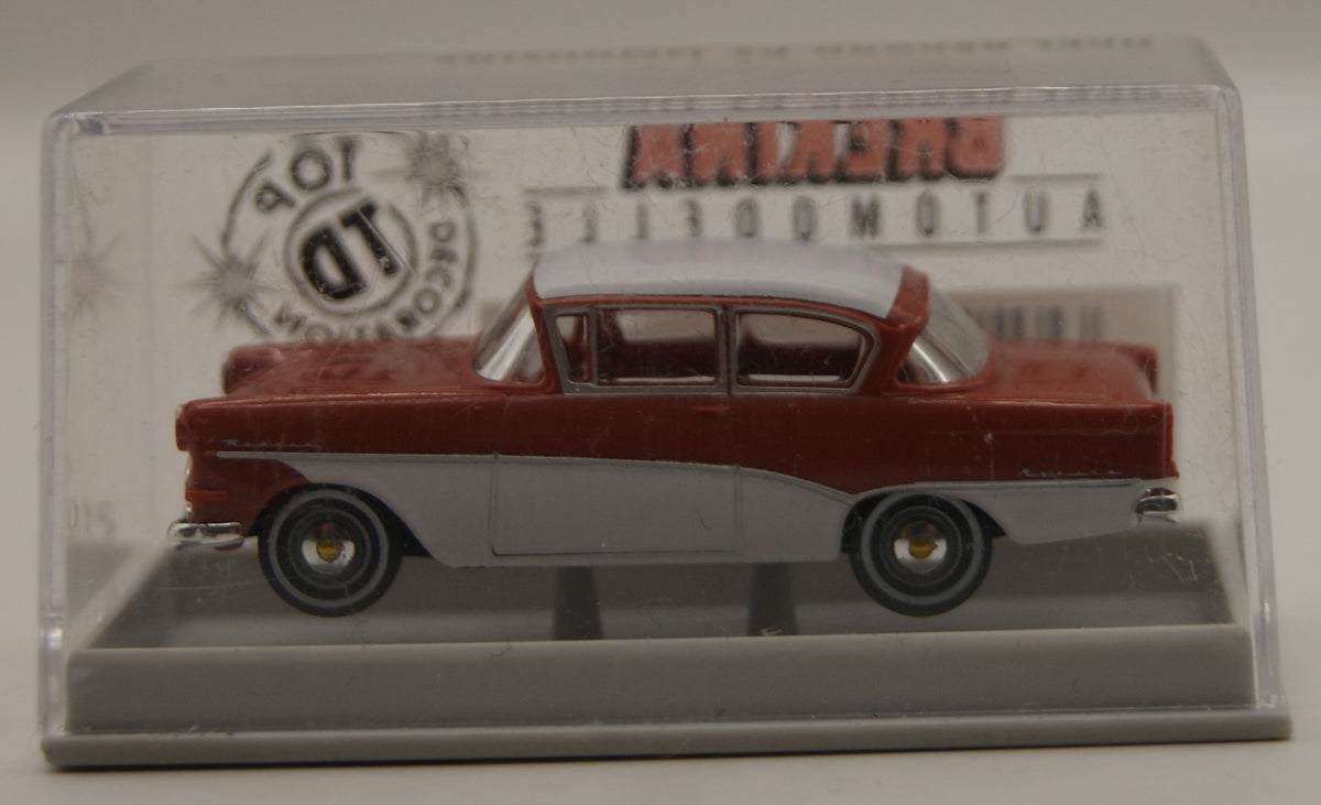 Brekina 20015 Opel Rekord P1 Limousine Braunrot/Weiß H0 1:87 OVP