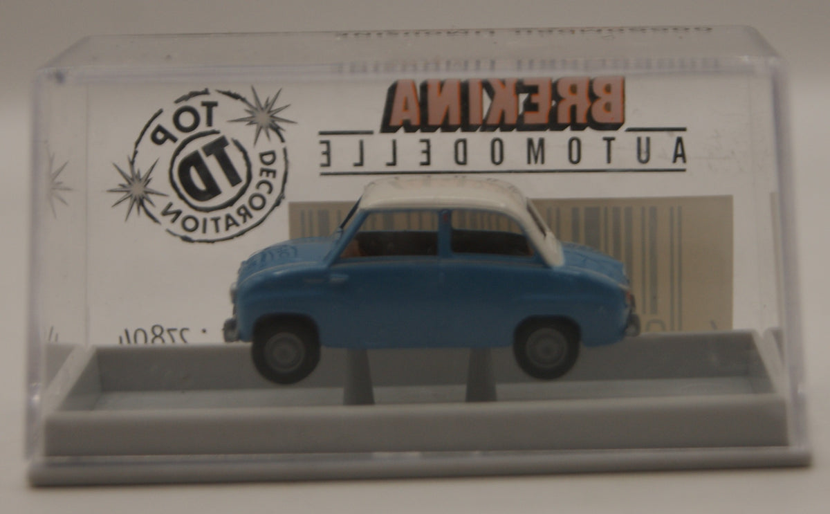 Brekina 27804 Goggomobil Limousine Blau/Weiß H0 1:87 OVP