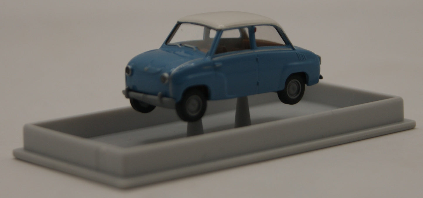 Brekina 27804 Goggomobil Limousine Blau/Weiß H0 1:87 OVP