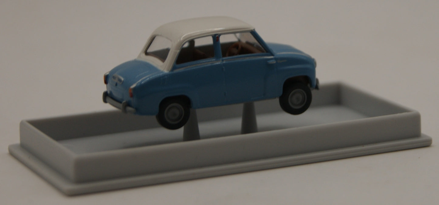 Brekina 27804 Goggomobil Limousine Blau/Weiß H0 1:87 OVP