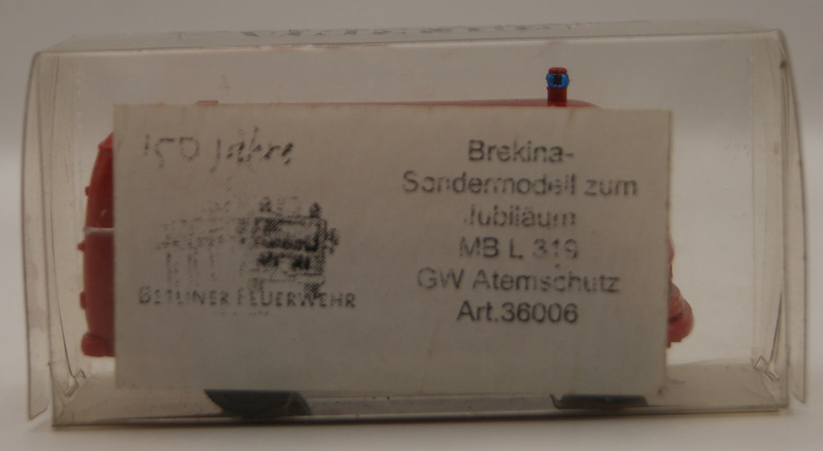 Brekina 36006 Mercedes-Benz L 319 GW Atemschutz „Feuerwehr Berlin“ 150 Jahre Sondermodell H0 1:87 OVP