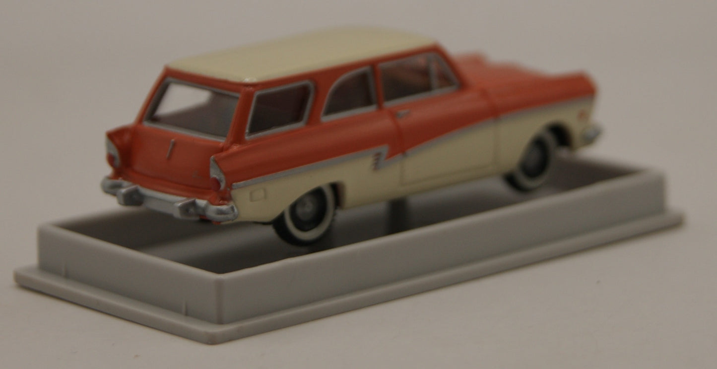 Brekina 19062 Ford Taunus 17M Kombi de Luxe Orange/Beige H0 1:87 OVP