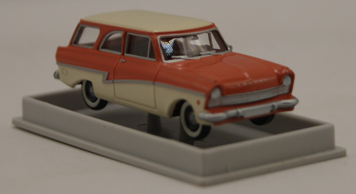 Brekina 19062 Ford Taunus 17M Kombi de Luxe Orange/Beige H0 1:87 OVP