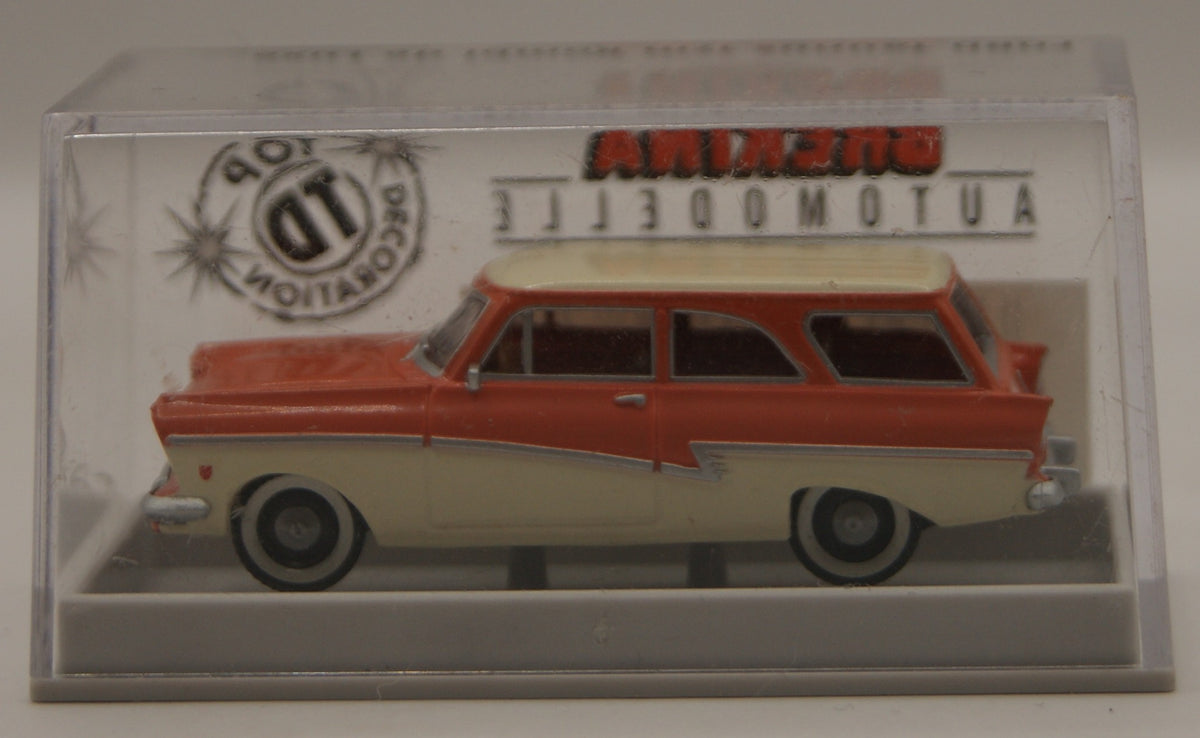 Brekina 19062 Ford Taunus 17M Kombi de Luxe Orange/Beige H0 1:87 OVP