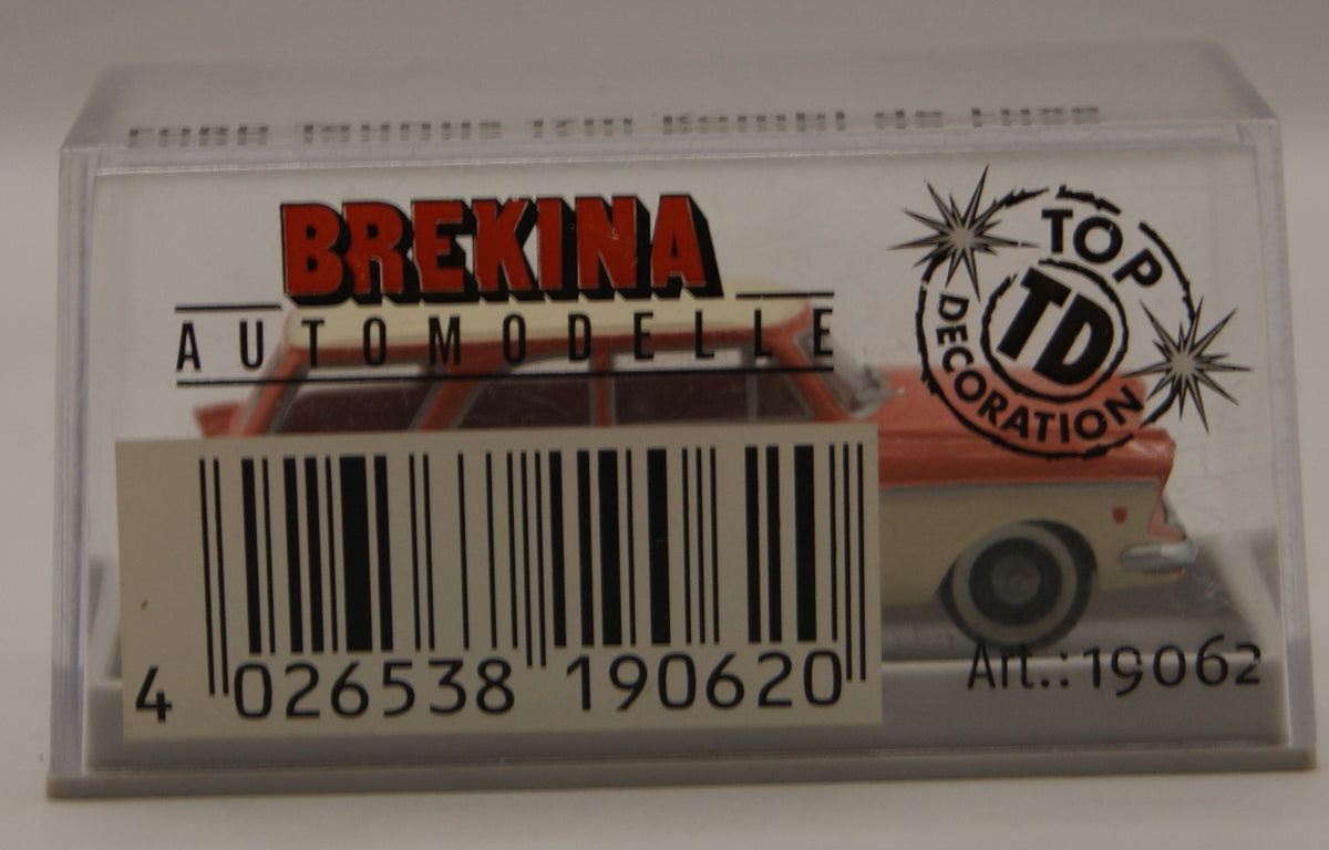Brekina 19062 Ford Taunus 17M Kombi de Luxe Orange/Beige H0 1:87 OVP