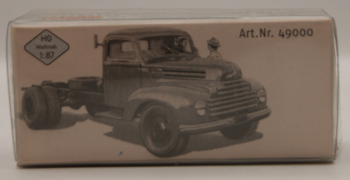 Brekina 49000 Ford FK 3500 Pritsche Plane Blau Grau H0 1:87 OVP