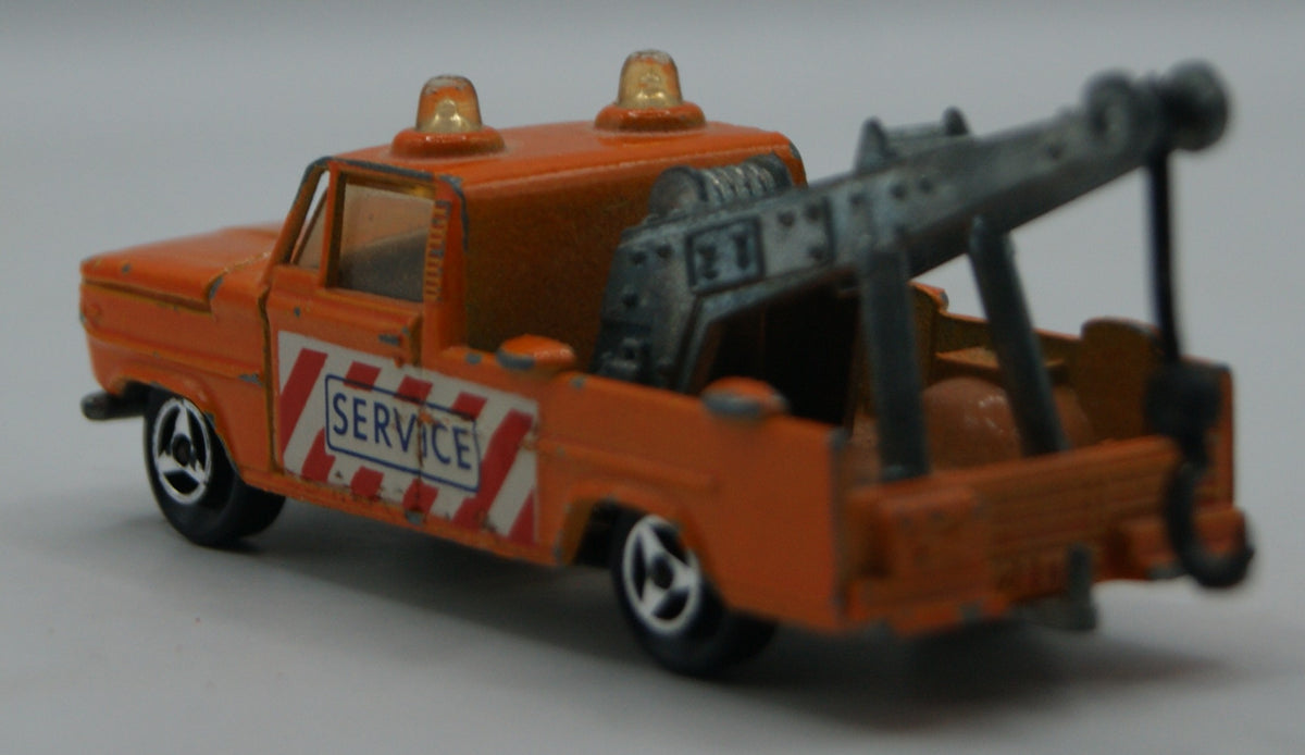 Majorette 212 Dodge Abschleppwagen Service orange 1:80 Made in France