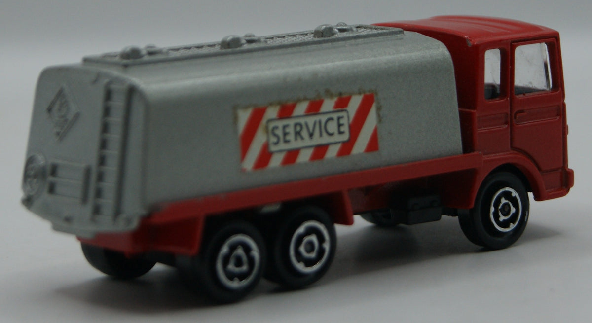 Majorette 245 Saviem Citerne Tankwagen SERVICE rot/silber 1:100 France