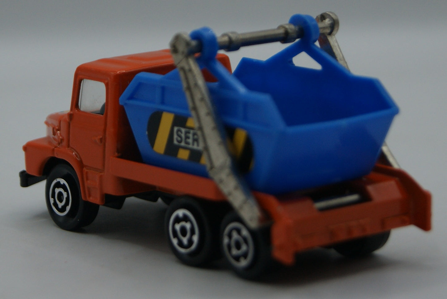 Majorette 222 Scania Multi Benne SERVICE orange/blau 1:100 Made in France