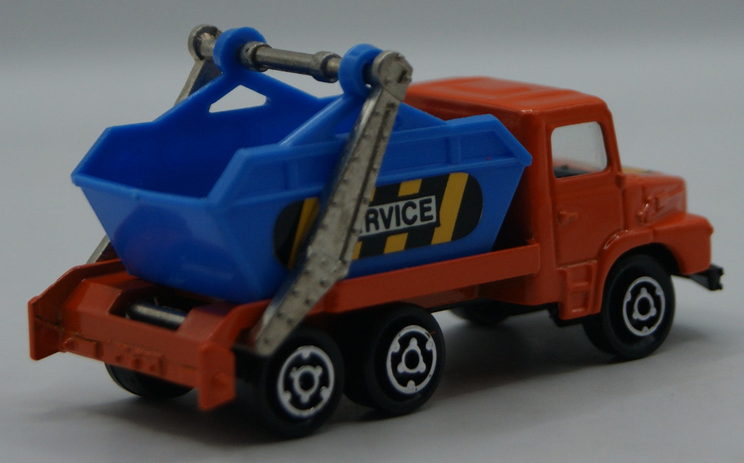 Majorette 222 Scania Multi Benne SERVICE orange/blau 1:100 Made in France