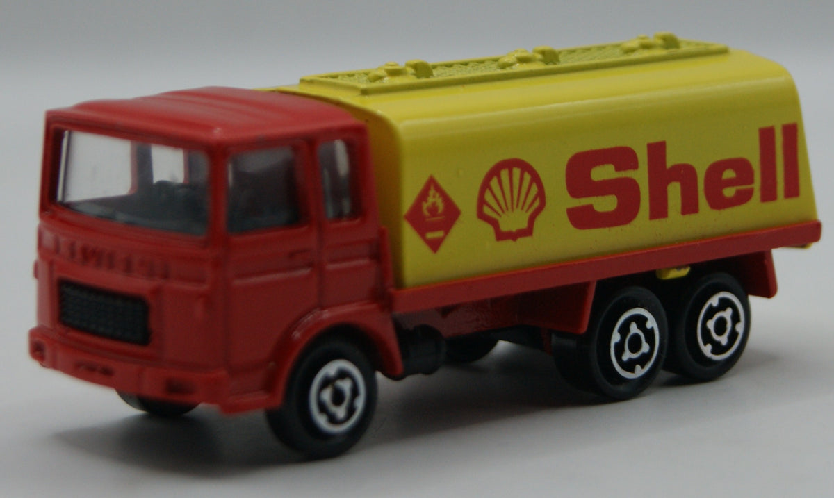 Majorette 245 Saviem SM Europe Tankwagen Shell rot/gelb 1:100 Made in France