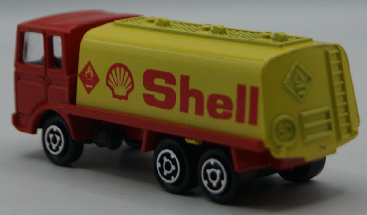 Majorette 245 Saviem SM Europe Tankwagen Shell rot/gelb 1:100 Made in France
