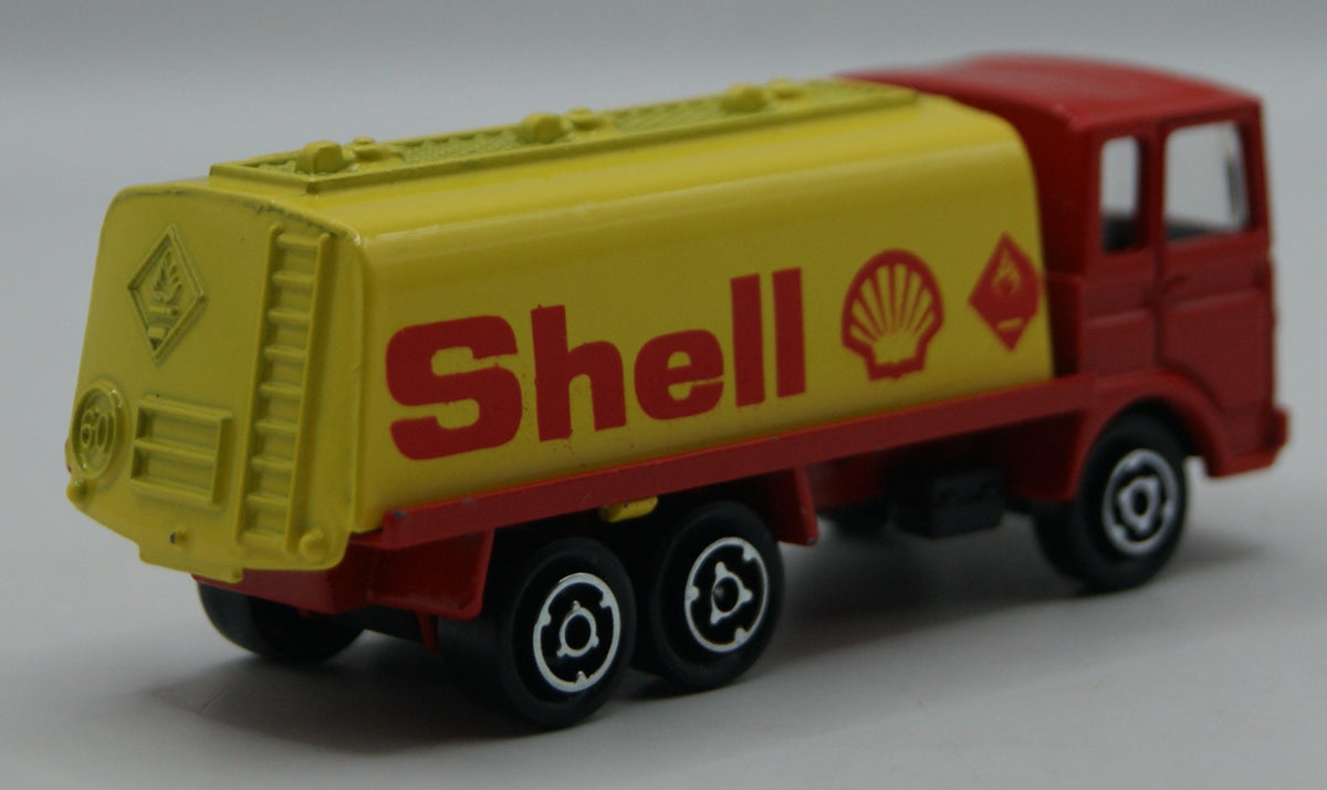Majorette 245 Saviem SM Europe Tankwagen Shell rot/gelb 1:100 Made in France