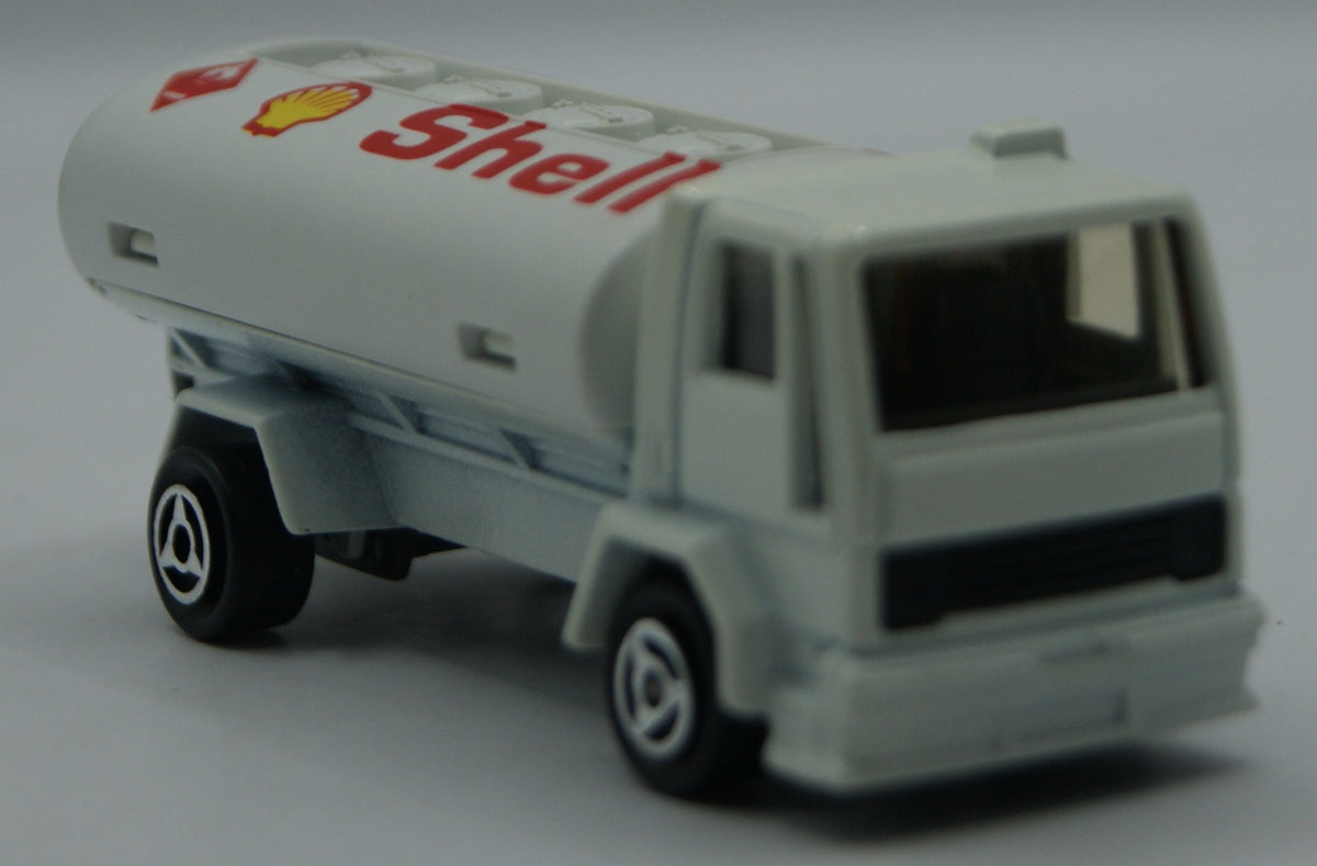 Majorette 245 Ford Cargo Tankwagen Shell weiß 1:100 Vintage Made in France