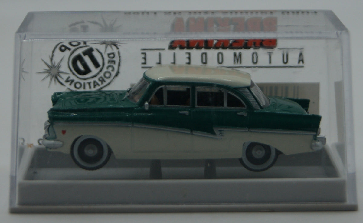 Brekina 19053 Ford Taunus 17M de Luxe grün/weiß 1:87 H0 Top Decoration OVP
