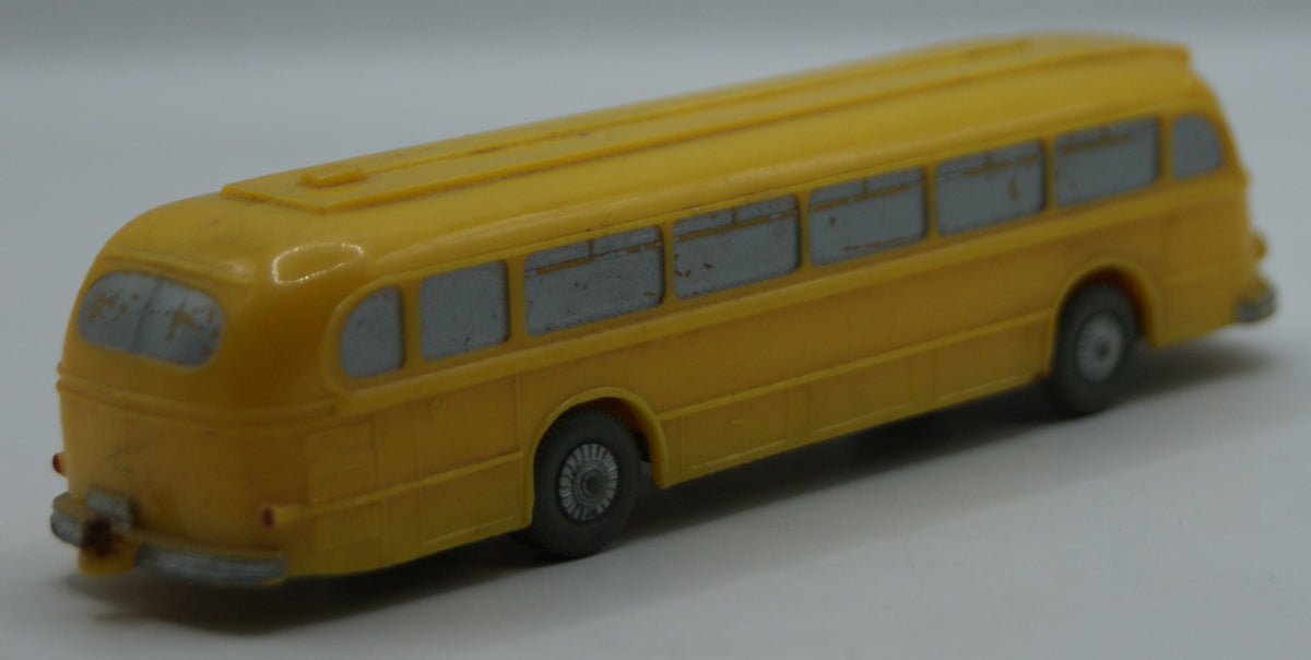Wiking 710 Mercedes-Benz O 6600 H Postbus gelb unverglast 1:90 Vintage 1956–57