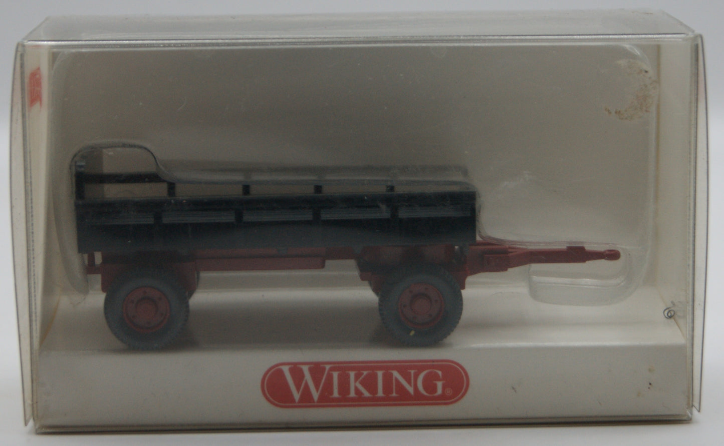 Wiking 869 02 18 Landwirtschaftlicher Anhänger 1:87 H0 OVP grau/rot
