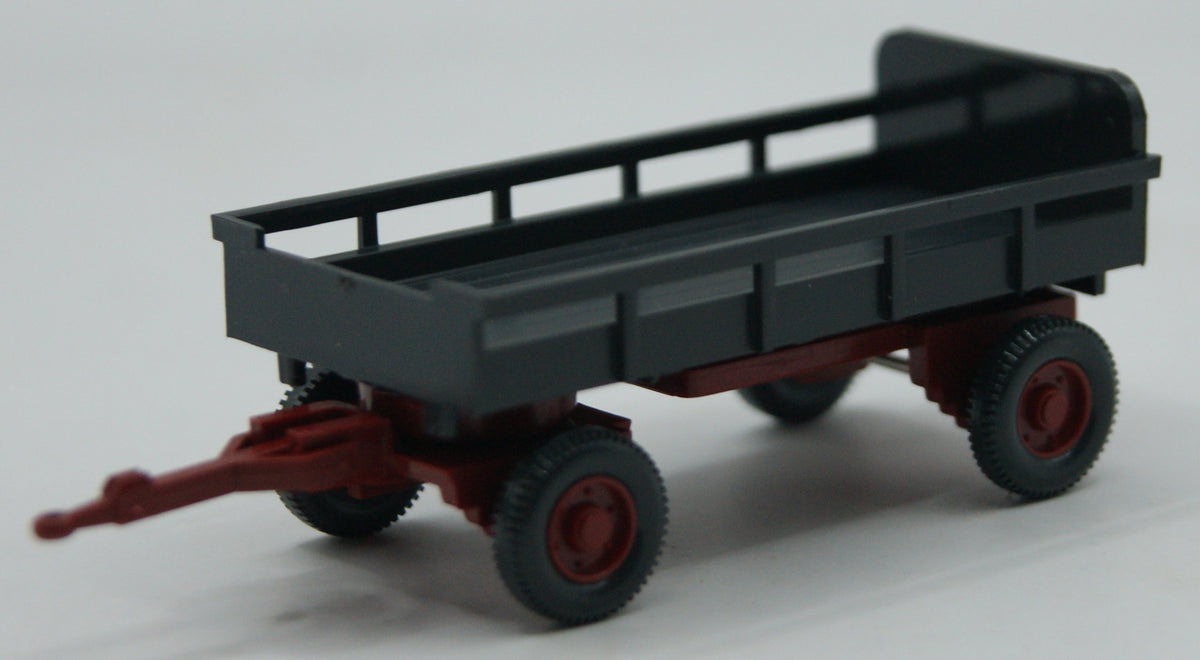 Wiking 869 02 18 Landwirtschaftlicher Anhänger 1:87 H0 OVP grau/rot