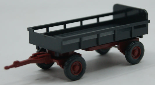 Wiking 869 02 18 Landwirtschaftlicher Anhänger 1:87 H0 OVP grau/rot