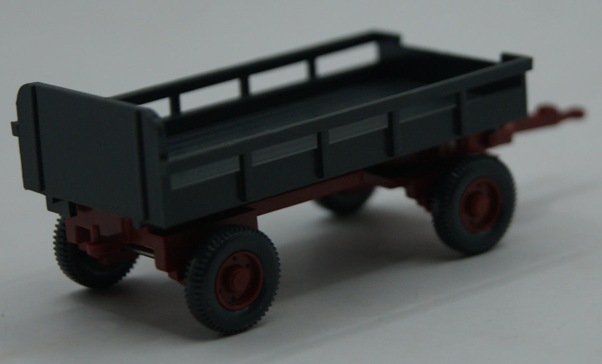 Wiking 869 02 18 Landwirtschaftlicher Anhänger 1:87 H0 OVP grau/rot