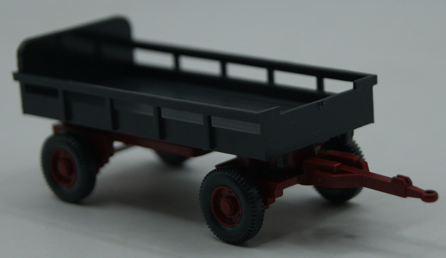 Wiking 869 02 18 Landwirtschaftlicher Anhänger 1:87 H0 OVP grau/rot