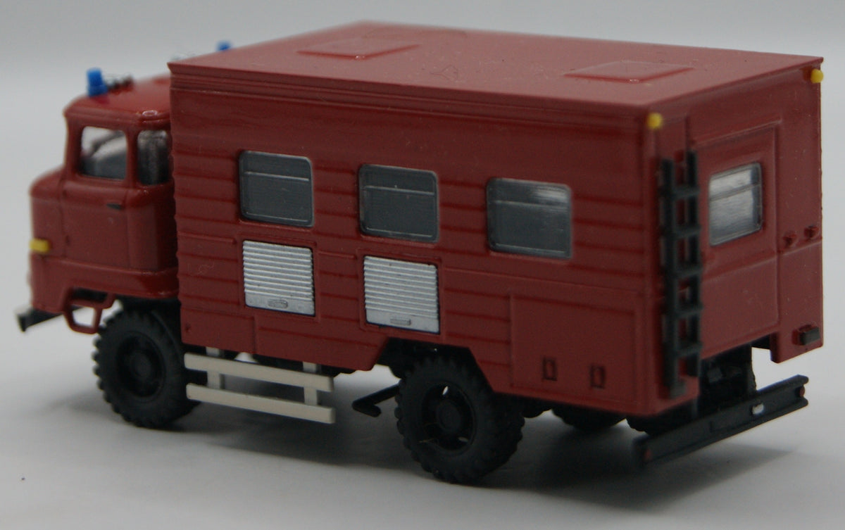 IFA W50 Feuerwehr Gerätewagen / Werkstattwagen Koffer 1:87 H0 rot OVP DDR